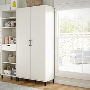 Systembuild Evolution Versa 36" Wide 2 Door Storage Cabinet - White