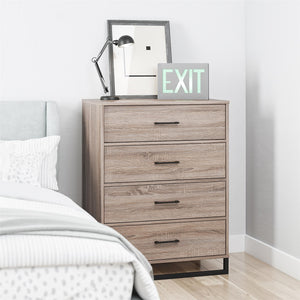 Ameriwood Home 4 Drawer Dresser - Distressed Gray Oak