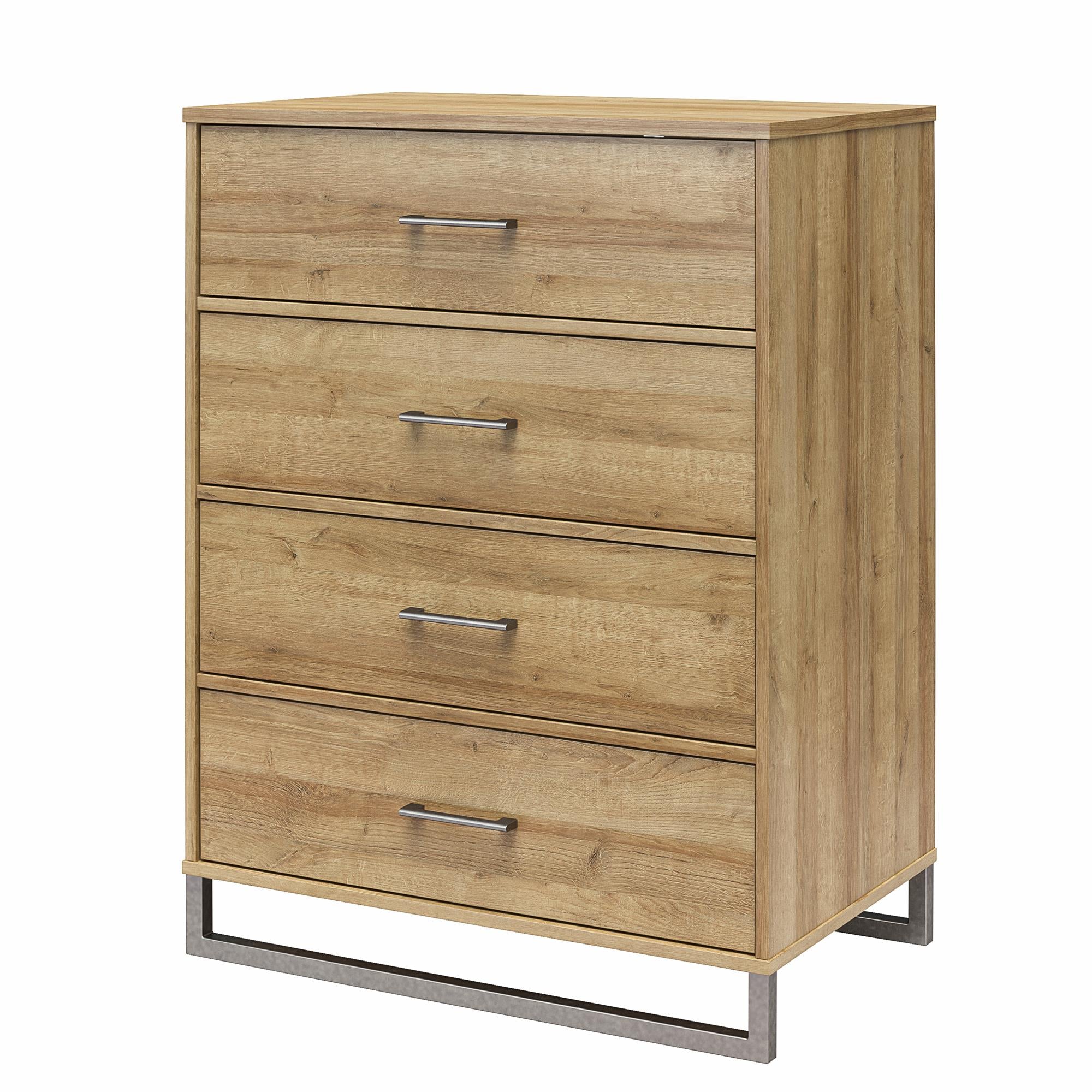 Ameriwood Home Lynnfield 4 Drawer Dresser - Natural