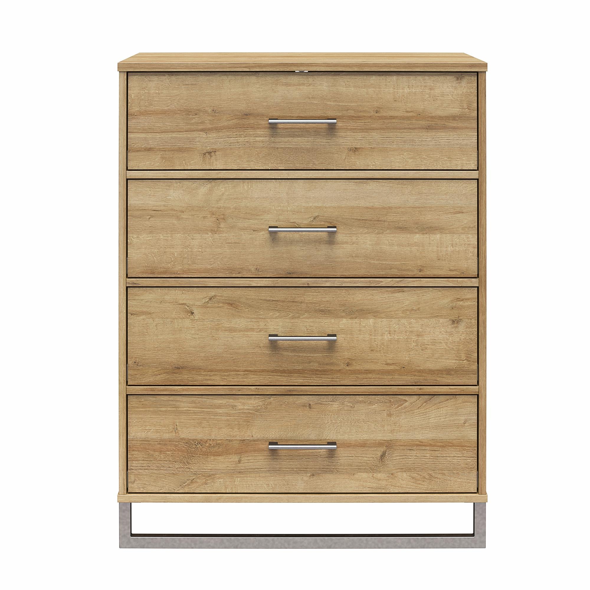 Ameriwood Home Lynnfield 4 Drawer Dresser - Natural