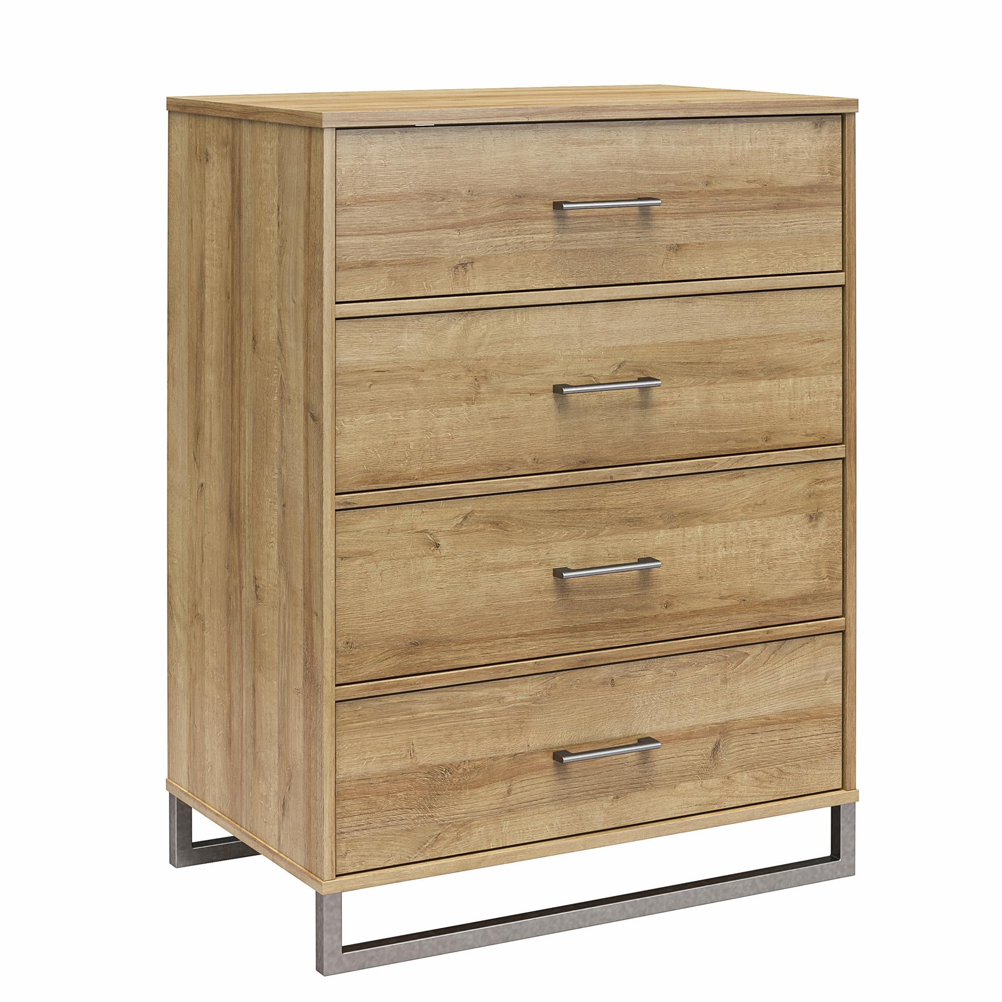 Ameriwood Home Lynnfield 4 Drawer Dresser - Natural