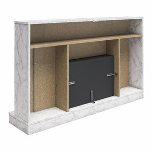 CosmoLiving Liberty Mantel Fireplace - White marble