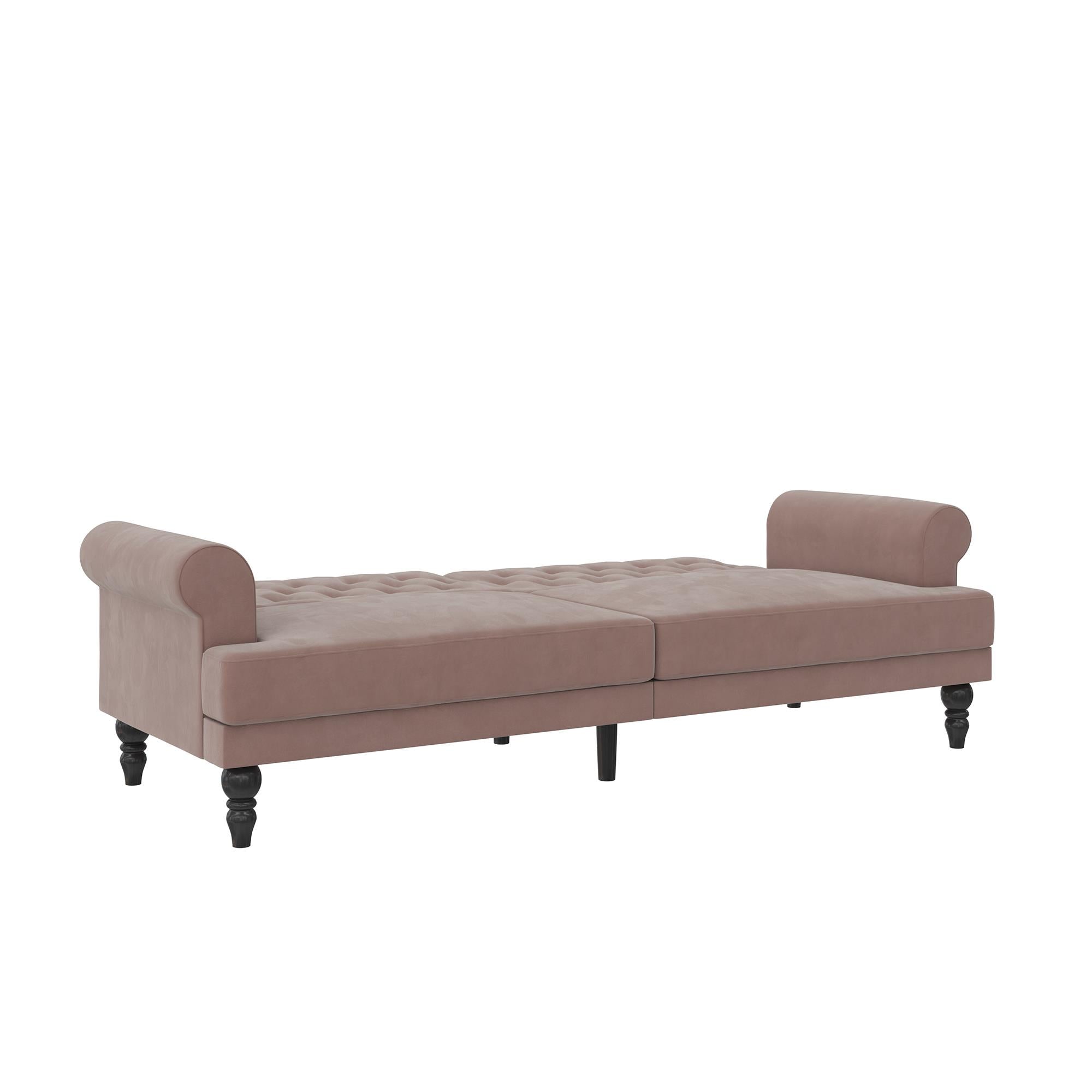 Novogratz Cassidy Upholstered Futon Sofa Bed - Blush