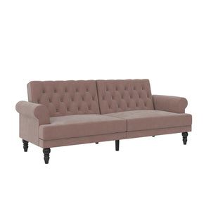 Novogratz Cassidy Upholstered Futon Sofa Bed - Blush