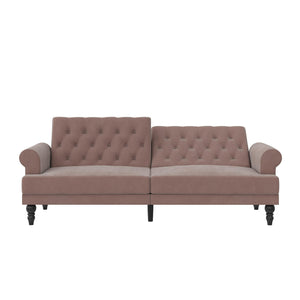 Novogratz Cassidy Upholstered Futon Sofa Bed - Blush