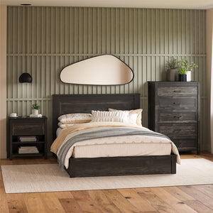 Ameriwood Home Beaumont 5 Drawer Dresser - Black Oak - 5 Drawer