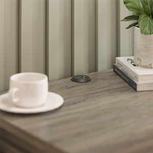 Ameriwood Home Beaumont Nightstand with 2 USB Ports - Gray Oak
