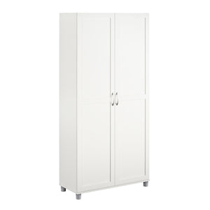 Systembuild Evolution Lory Framed 36" Utility Cabinet - White