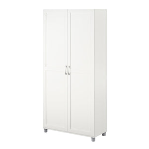 Systembuild Evolution Lory Framed 36" Utility Cabinet - White