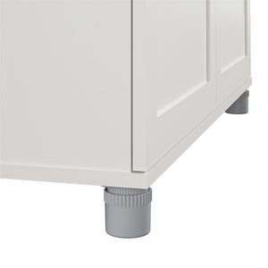 Systembuild Evolution Lory Framed 36" Utility Cabinet - White