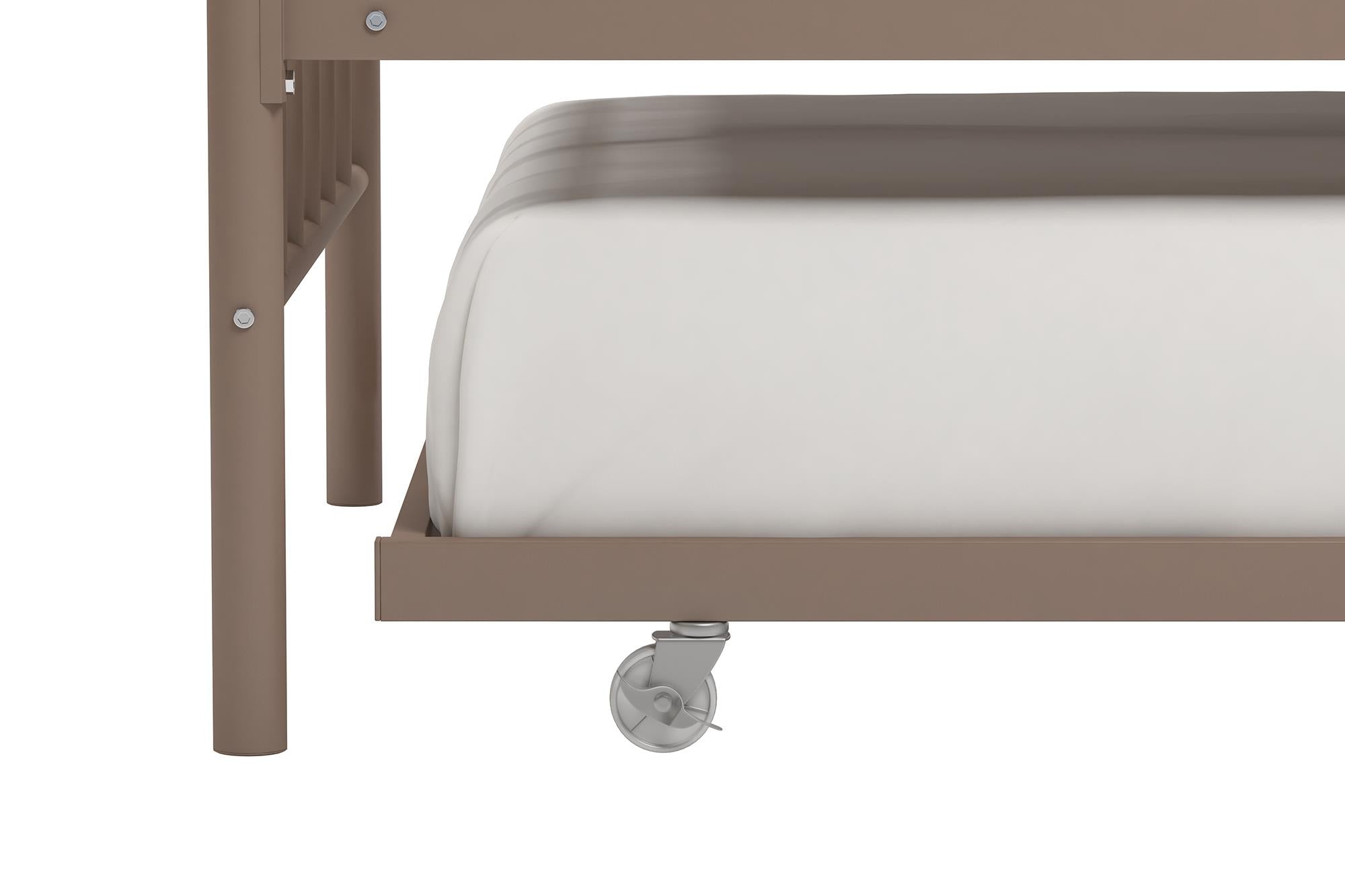 DHP Manila Metal Daybed with Trundle - Millennial Pink - Twin