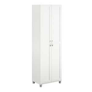 Systembuild Evolution Lory Framed 24" Utility Cabinet - White