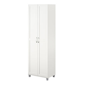 Systembuild Evolution Lory Framed 24" Utility Cabinet - White