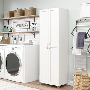 Systembuild Evolution Lory Framed 24" Utility Cabinet - White