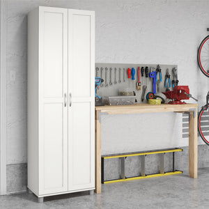 Systembuild Evolution Lory Framed 24" Utility Cabinet - White