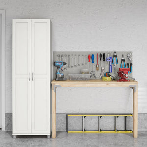 Systembuild Evolution Lory Framed 24" Utility Cabinet - White