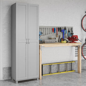 Systembuild Evolution Lory Framed 24" Utility Cabinet - Dove Gray