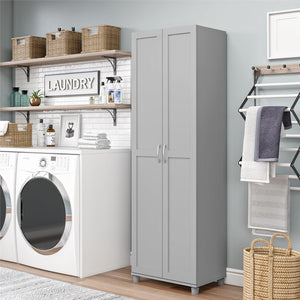 Systembuild Evolution Lory Framed 24" Utility Cabinet - Dove Gray