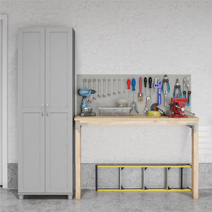 Systembuild Evolution Lory Framed 24" Utility Cabinet - Dove Gray