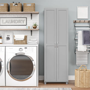 Systembuild Evolution Lory Framed 24" Utility Cabinet - Dove Gray