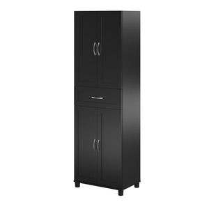 Systembuild Evolution Lory Framed Storage Cabinet with Drawer - Black