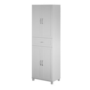 Systembuild Evolution Lory Framed Storage Cabinet with Drawer - Dove Gray