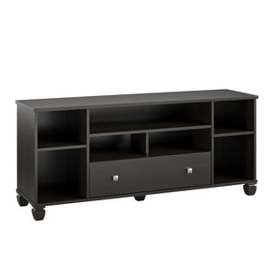 Ameriwood Home Brett TV Stand for TVs up to 64" with 7 Open Shelves and 1 Drawer - Espresso