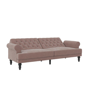 Novogratz Cassidy Upholstered Futon Sofa Bed - Blush