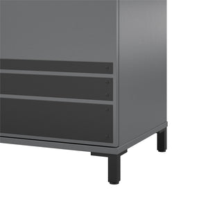 Systembuild Evolution Shelby Garage Storage Base Cabinet 2 Door - Graphite