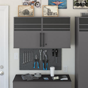 Systembuild Evolution Shelby 2 Door Storage Garage Wall Cabinet - Graphite