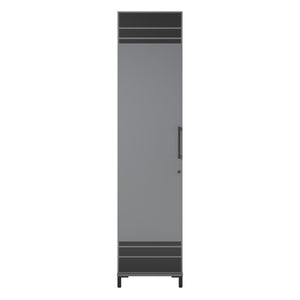 Systembuild Evolution Shelby Tall 1 Door Garage Storage Cabinet - Graphite