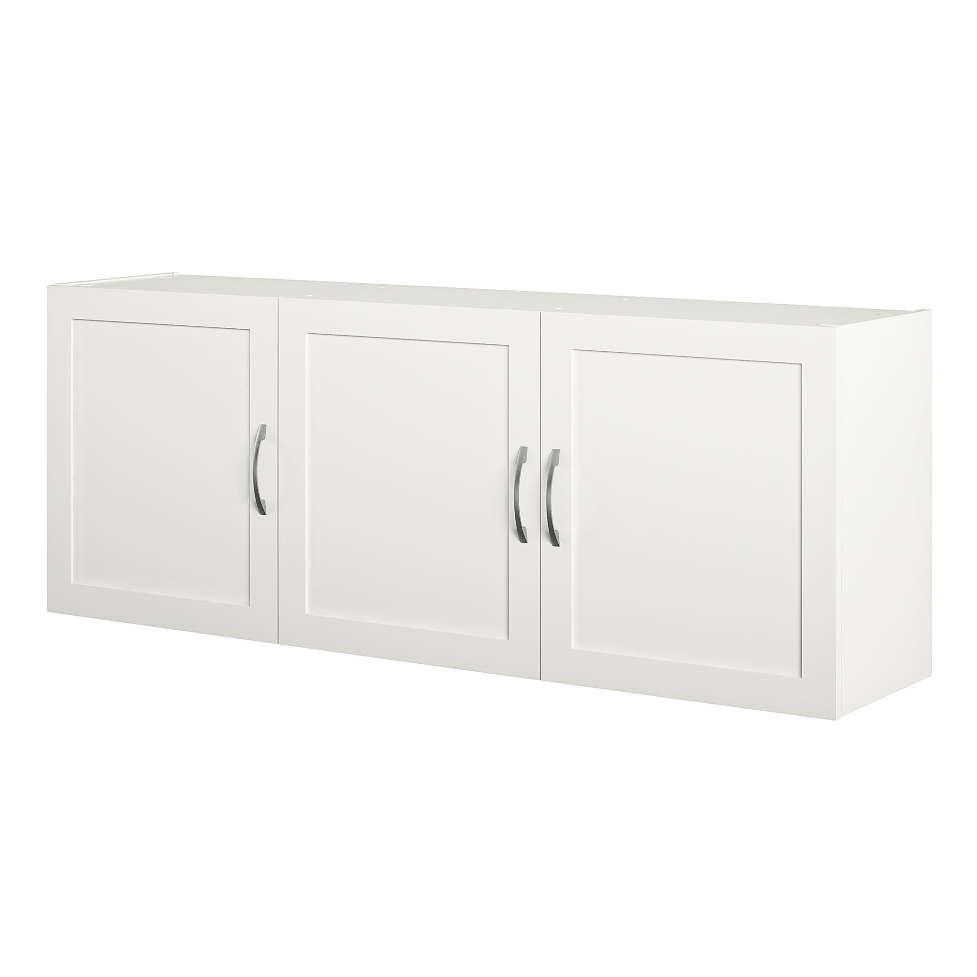 Systembuild Evolution Lory Framed 54" Wall Cabinet - White - 3 Door