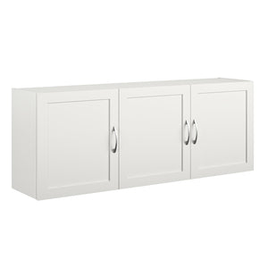 Systembuild Evolution Lory Framed 54" Wall Cabinet - White - 3 Door