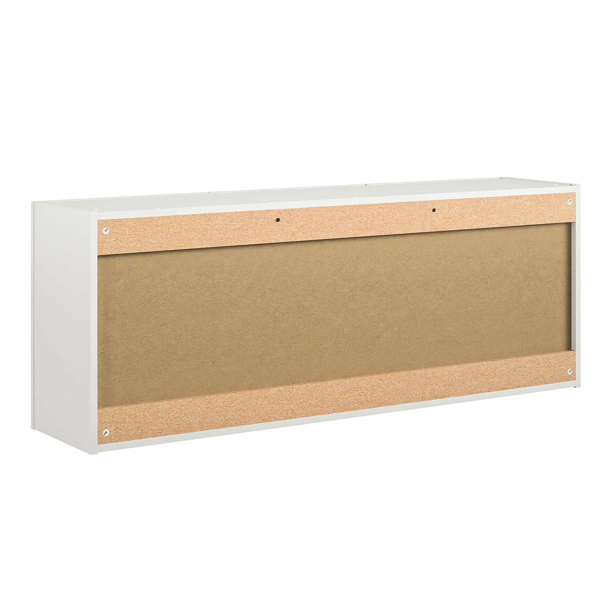 Systembuild Evolution Lory Framed 54" Wall Cabinet - White - 3 Door