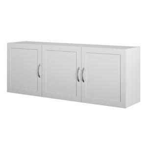 Systembuild Evolution Lory Framed 54" Wall Cabinet - Dove Gray - 3 Door