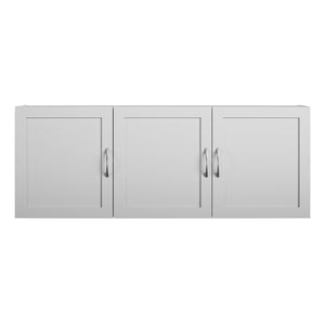 Systembuild Evolution Lory Framed 54" Wall Cabinet - Dove Gray - 3 Door