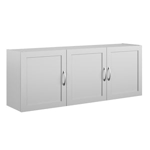 Systembuild Evolution Lory Framed 54" Wall Cabinet - Dove Gray - 3 Door