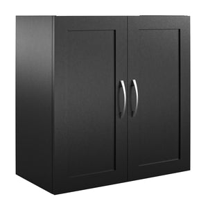 Systembuild Evolution Lory Framed 24" Wall Cabinet - Black - 2 Door