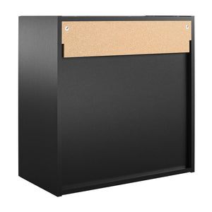 Systembuild Evolution Lory Framed 24" Wall Cabinet - Black - 2 Door