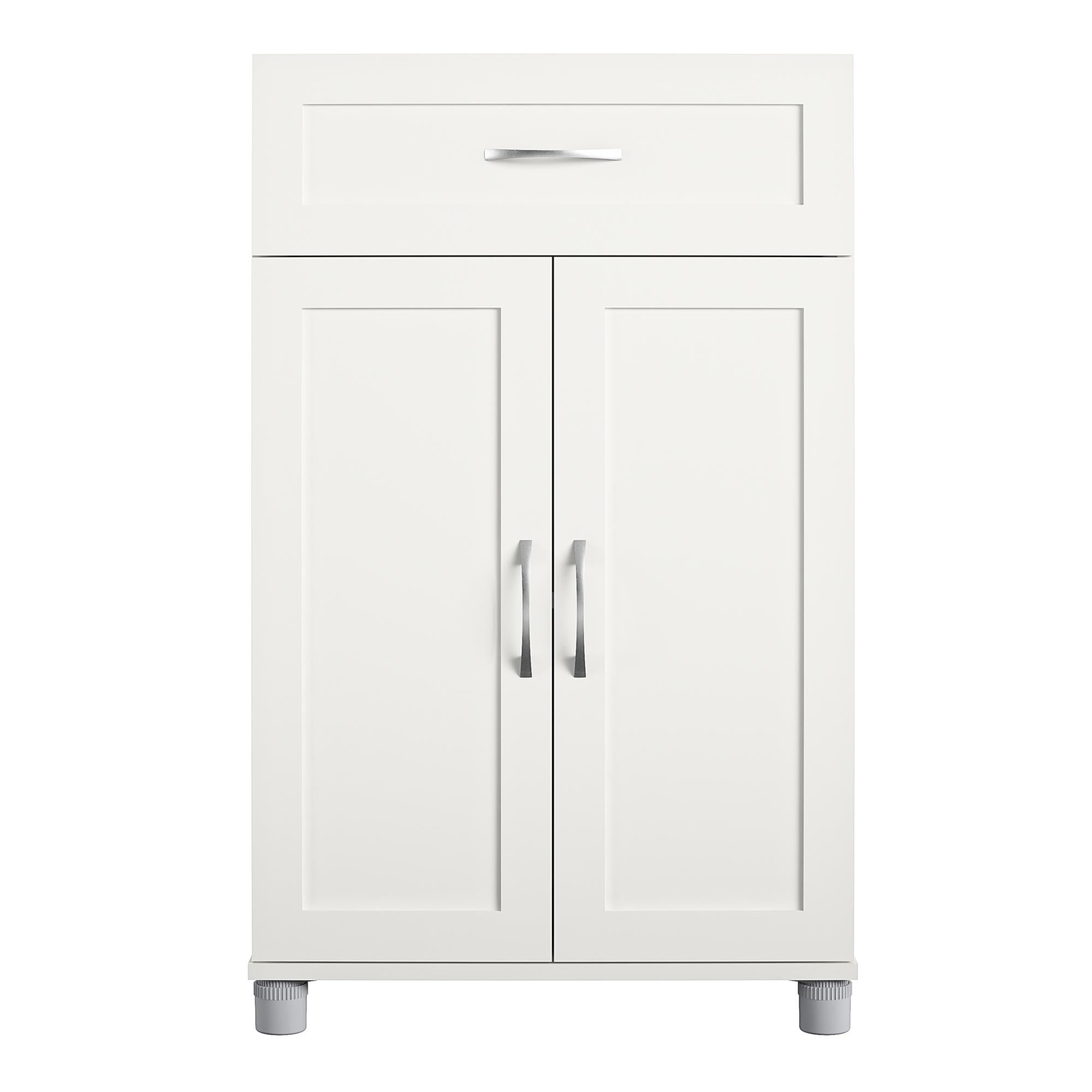 Systembuild Evolution Lory Framed 2 Door/1 Drawer Base Cabinet - White