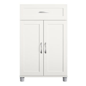 Systembuild Evolution Lory Framed 2 Door/1 Drawer Base Cabinet - White
