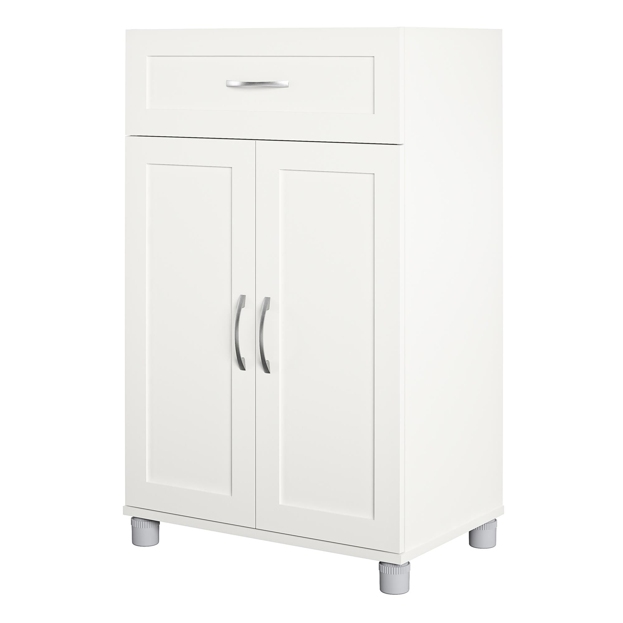 Systembuild Evolution Lory Framed 2 Door/1 Drawer Base Cabinet - White