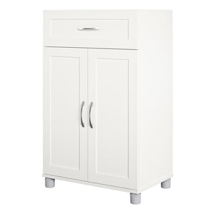 Systembuild Evolution Lory Framed 2 Door/1 Drawer Base Cabinet - White