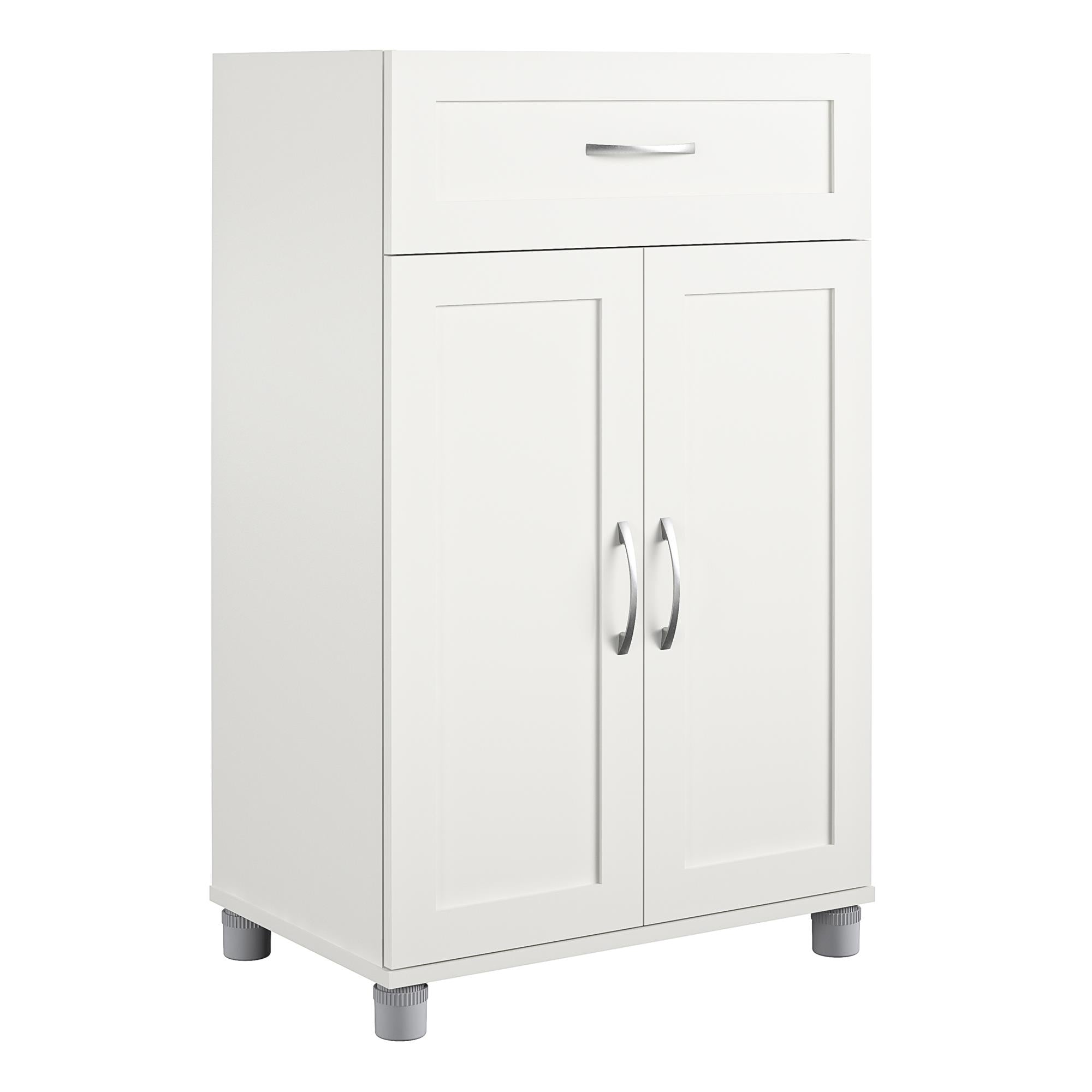 Systembuild Evolution Lory Framed 2 Door/1 Drawer Base Cabinet - White