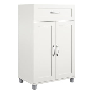 Systembuild Evolution Lory Framed 2 Door/1 Drawer Base Cabinet - White