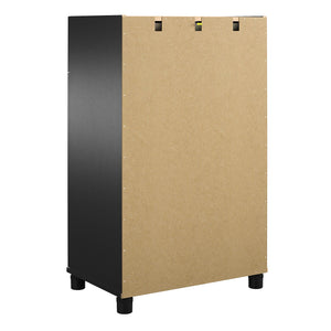 Systembuild Evolution Lory Framed 2 Door/1 Drawer Base Cabinet - Black