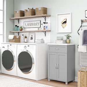 Systembuild Evolution Lory Framed 2 Door/1 Drawer Base Cabinet - Dove Gray
