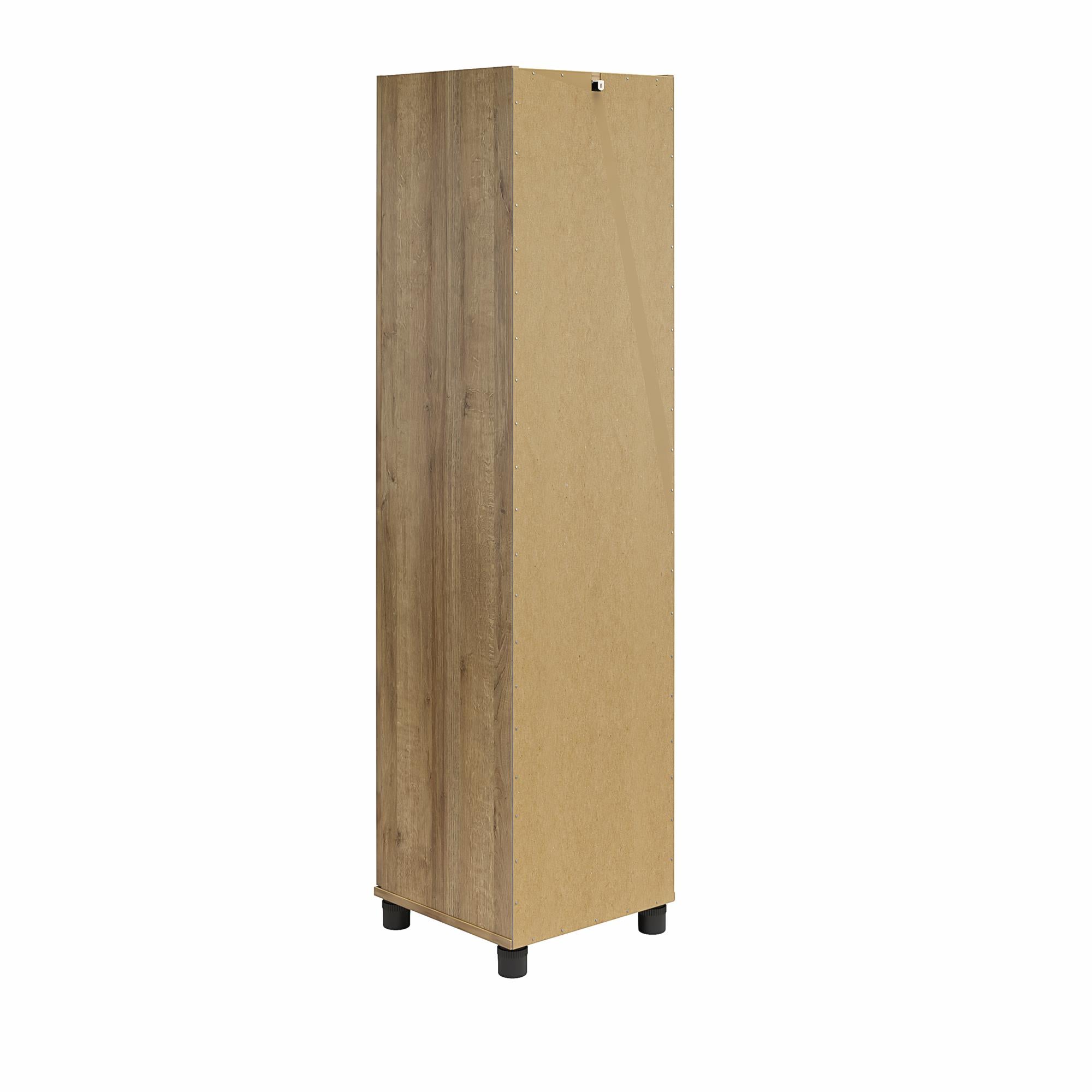 Systembuild Evolution Lory Framed 60" Tall Storage Cabinet - Natural