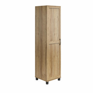 Systembuild Evolution Lory Framed 60" Tall Storage Cabinet - Natural