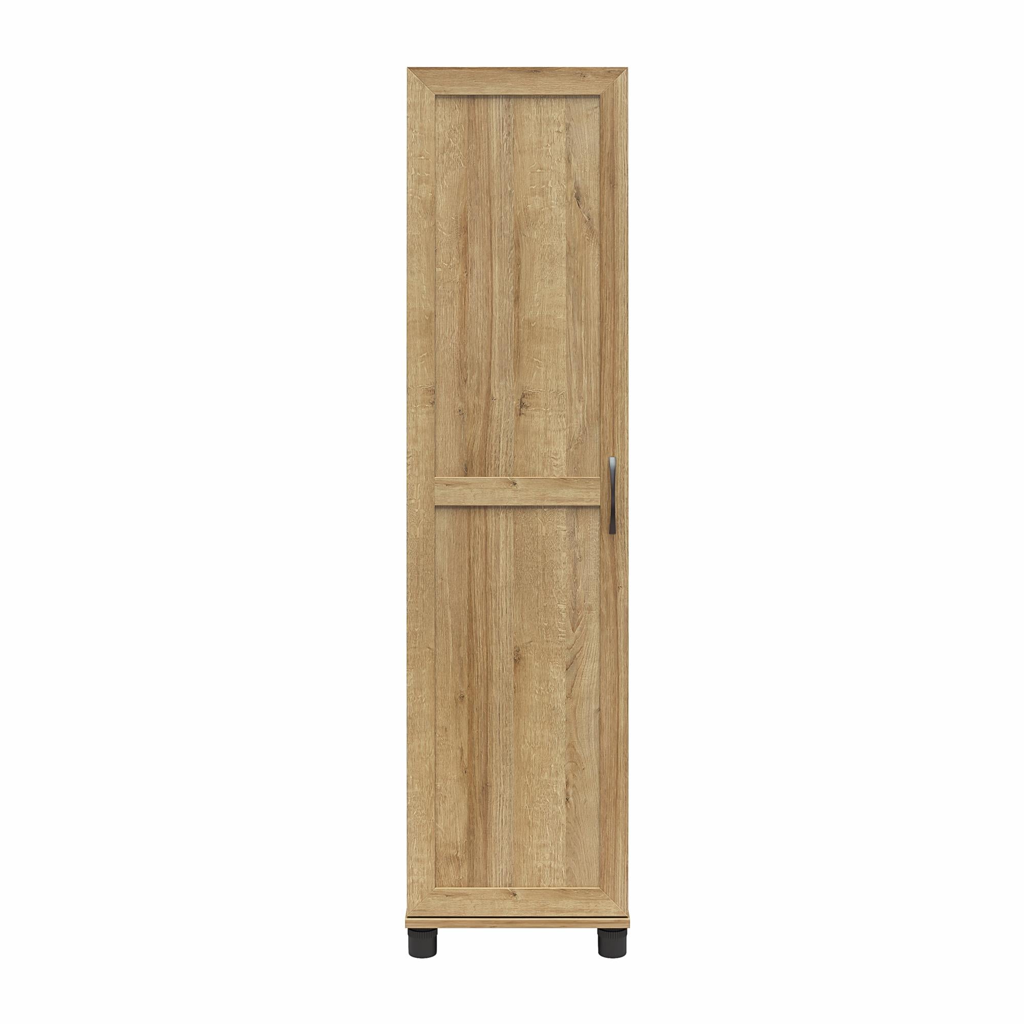 Systembuild Evolution Lory Framed 60" Tall Storage Cabinet - Natural